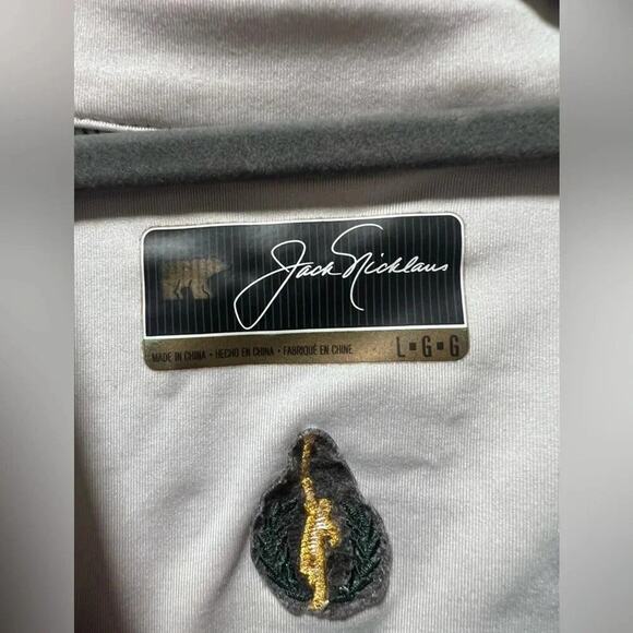 Jack Nicklaus Golf Polo Size large Black Blue and White - Picture 4 of 6